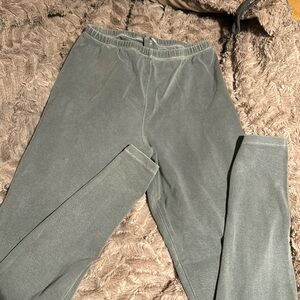 Aerie Sage Green washed leggings